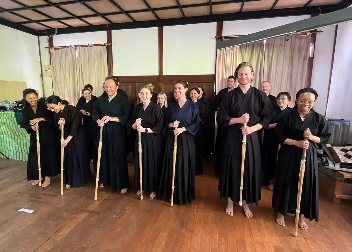 japan bucket list Travel group enjoying private Kendo class as one of many Japan bucket list experiences
