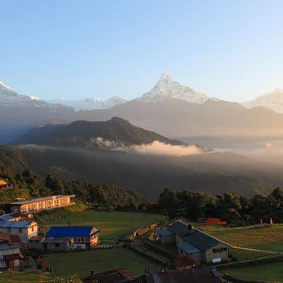 Trekkers at Australian Camp in the Nepal foothills